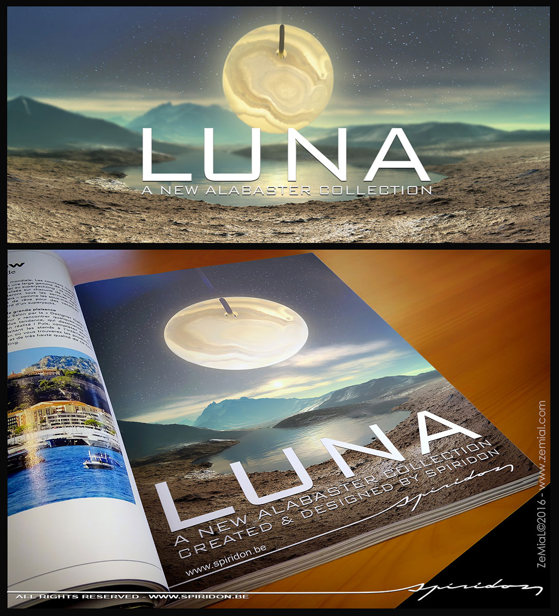 Publicité : Lustre Luna